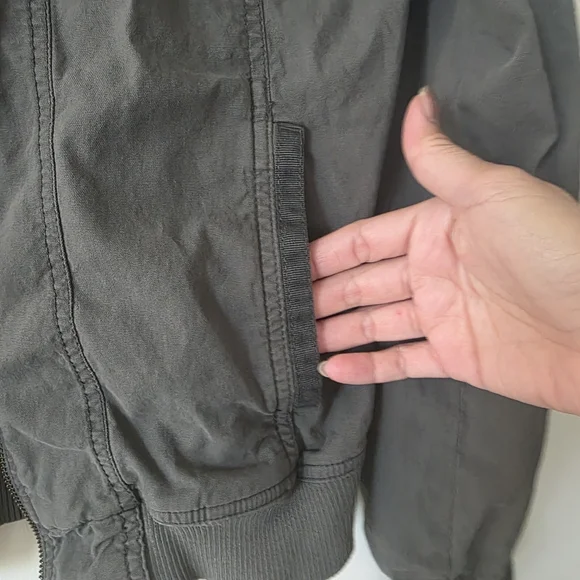 Sonoma Olive Bomber Jacket Cotton Lightweight Small - Picture 5 of 11